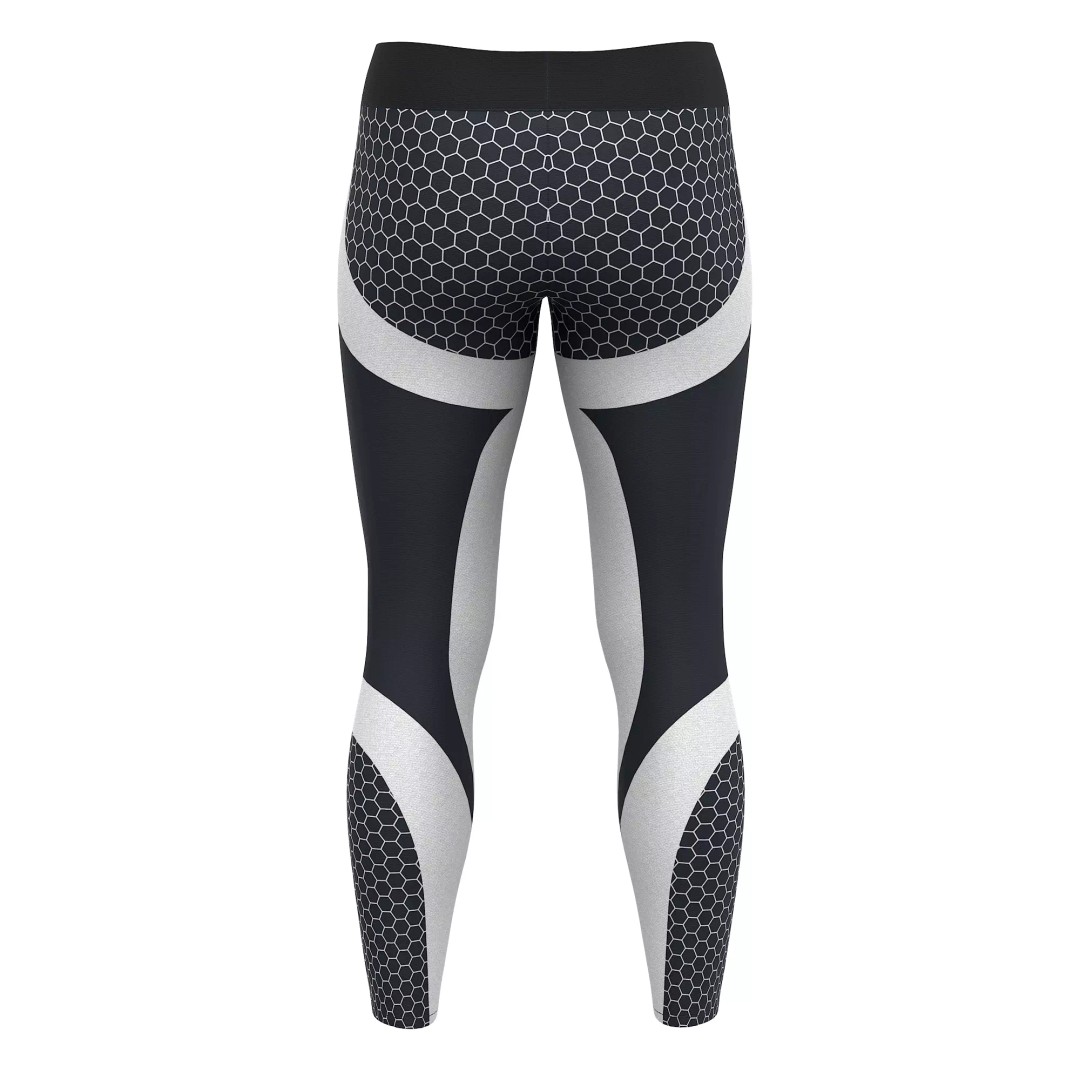 Women Leggings 3D Model – Low Poly Sport Outfit, FBX, OBJ - View 31