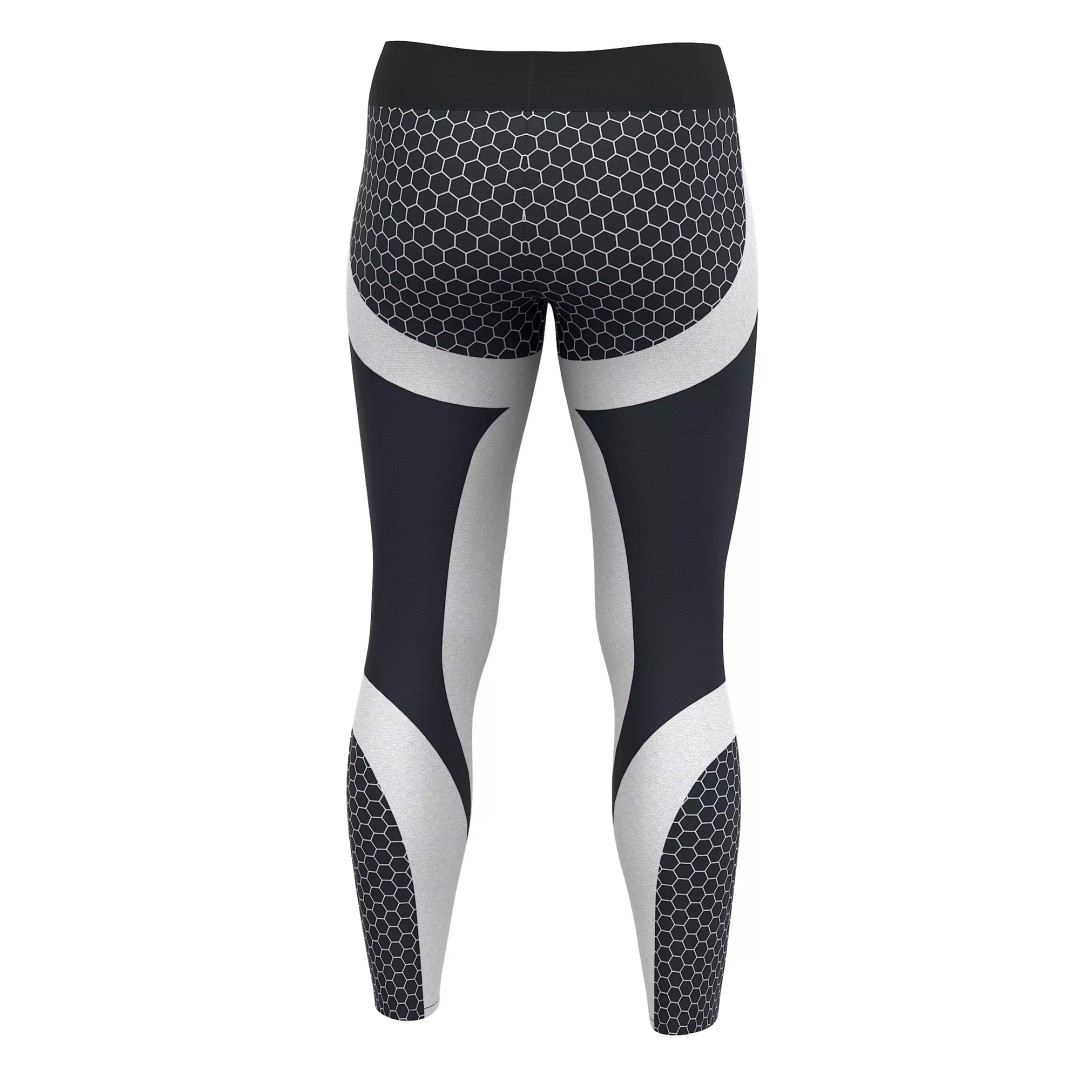 Women Leggings 3D Model – Low Poly Sport Outfit, FBX, OBJ - View 32