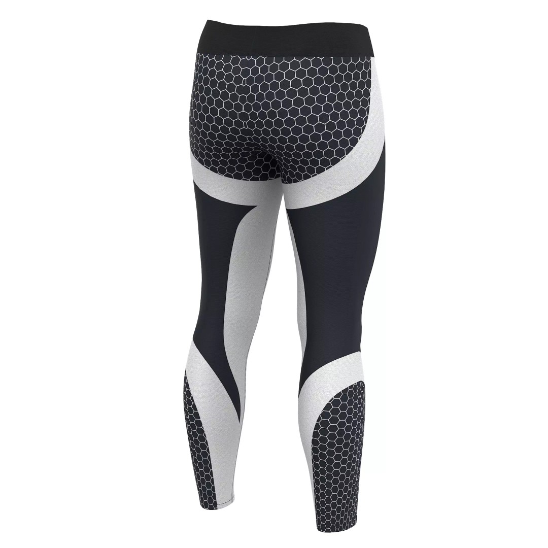 Women Leggings 3D Model – Low Poly Sport Outfit, FBX, OBJ - View 34