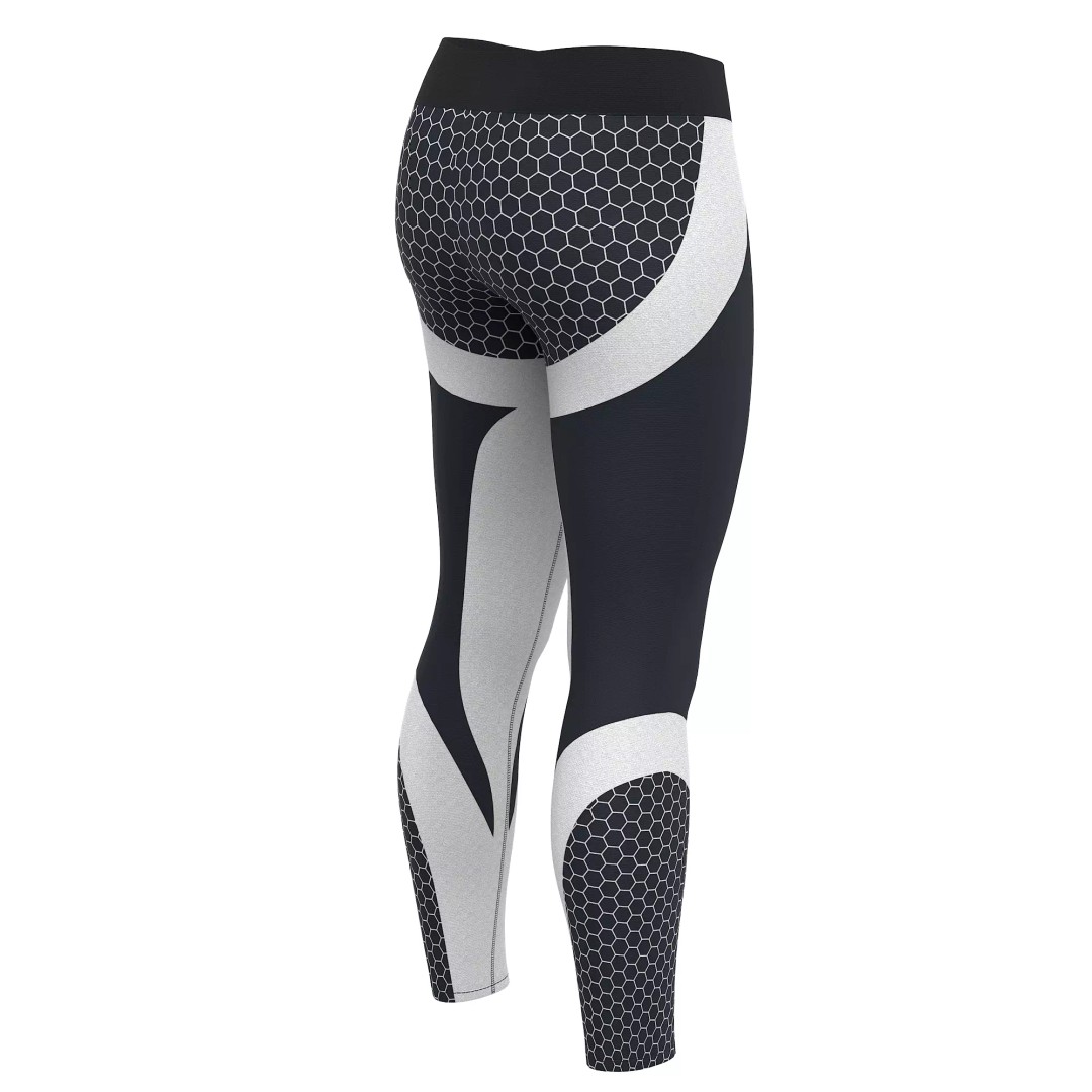 Women Leggings 3D Model – Low Poly Sport Outfit, FBX, OBJ - View 36