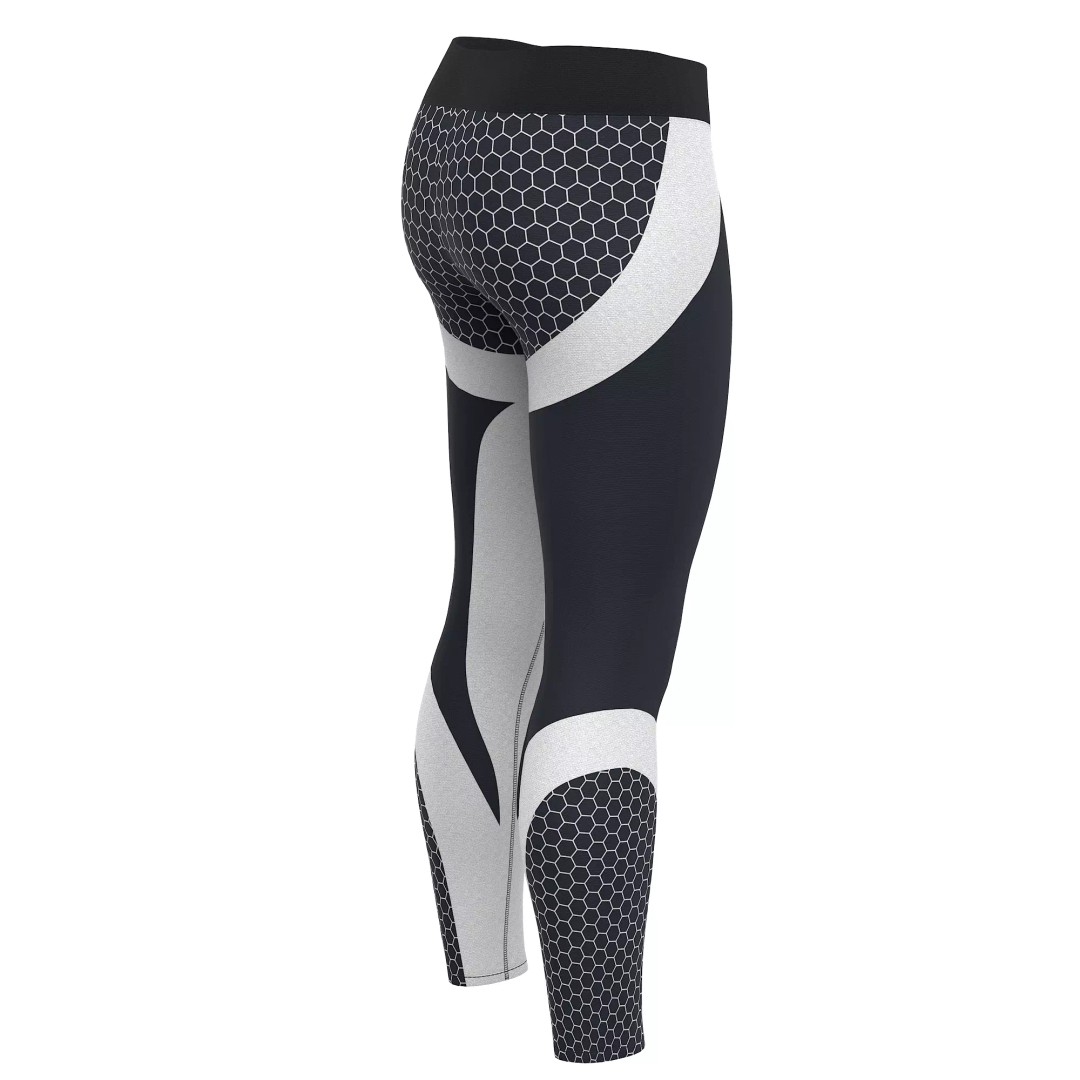 Women Leggings 3D Model – Low Poly Sport Outfit, FBX, OBJ - View 37