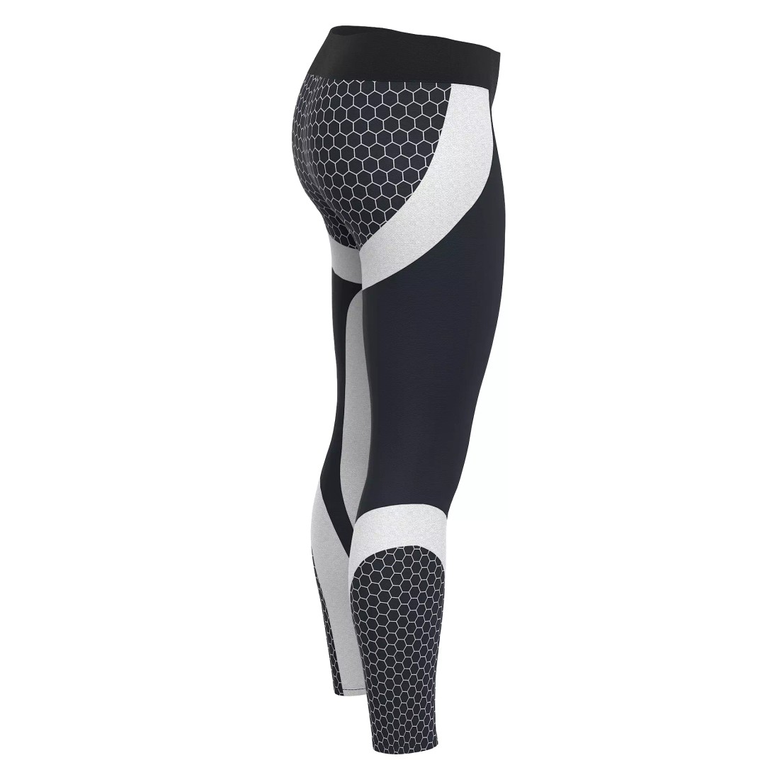 Women Leggings 3D Model – Low Poly Sport Outfit, FBX, OBJ - View 38