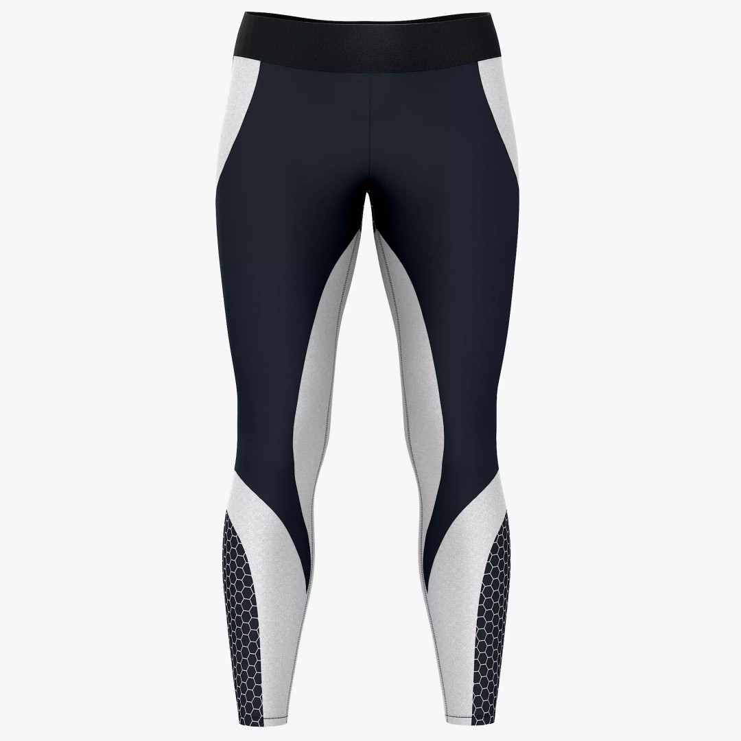 Women Leggings 3D Model – Low Poly Sport Outfit, FBX, OBJ - View 4