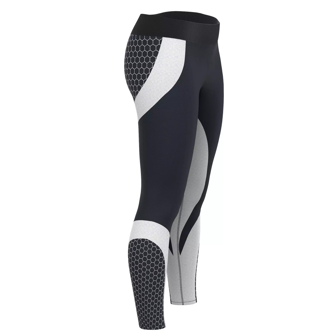 Women Leggings 3D Model – Low Poly Sport Outfit, FBX, OBJ - View 41
