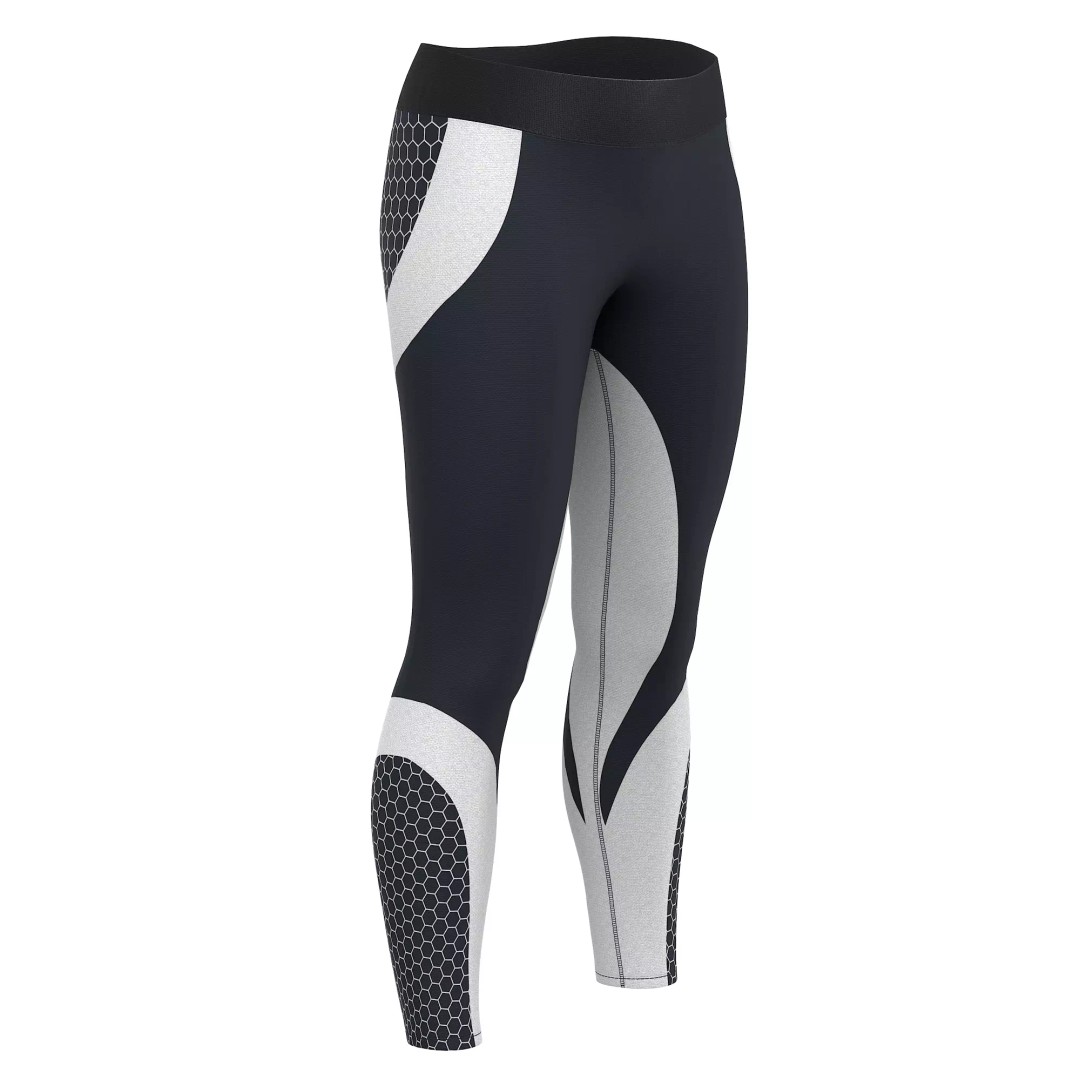 Women Leggings 3D Model – Low Poly Sport Outfit, FBX, OBJ - View 43