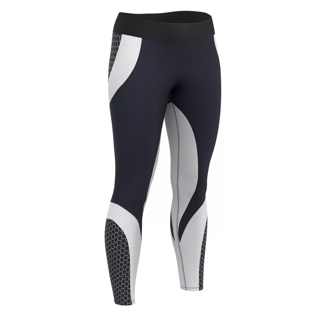 Women Leggings 3D Model – Low Poly Sport Outfit, FBX, OBJ - View 44