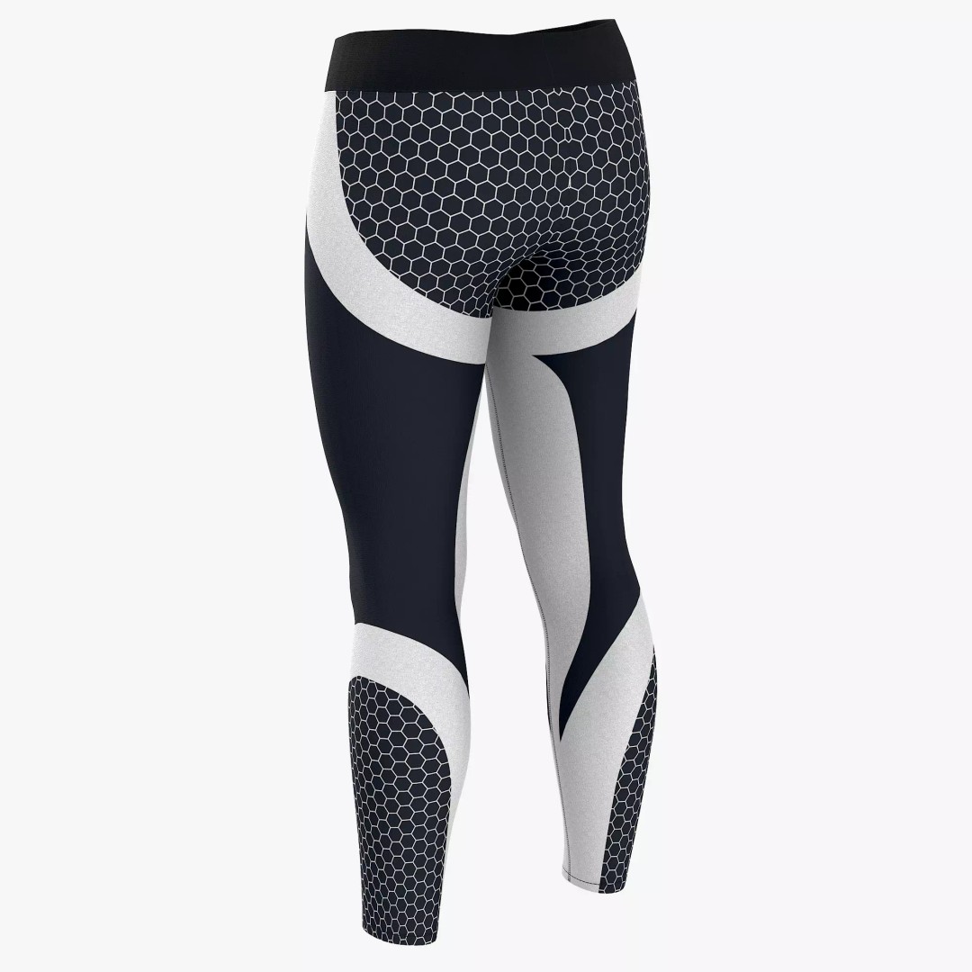 Women Leggings 3D Model – Low Poly Sport Outfit, FBX, OBJ - View 6