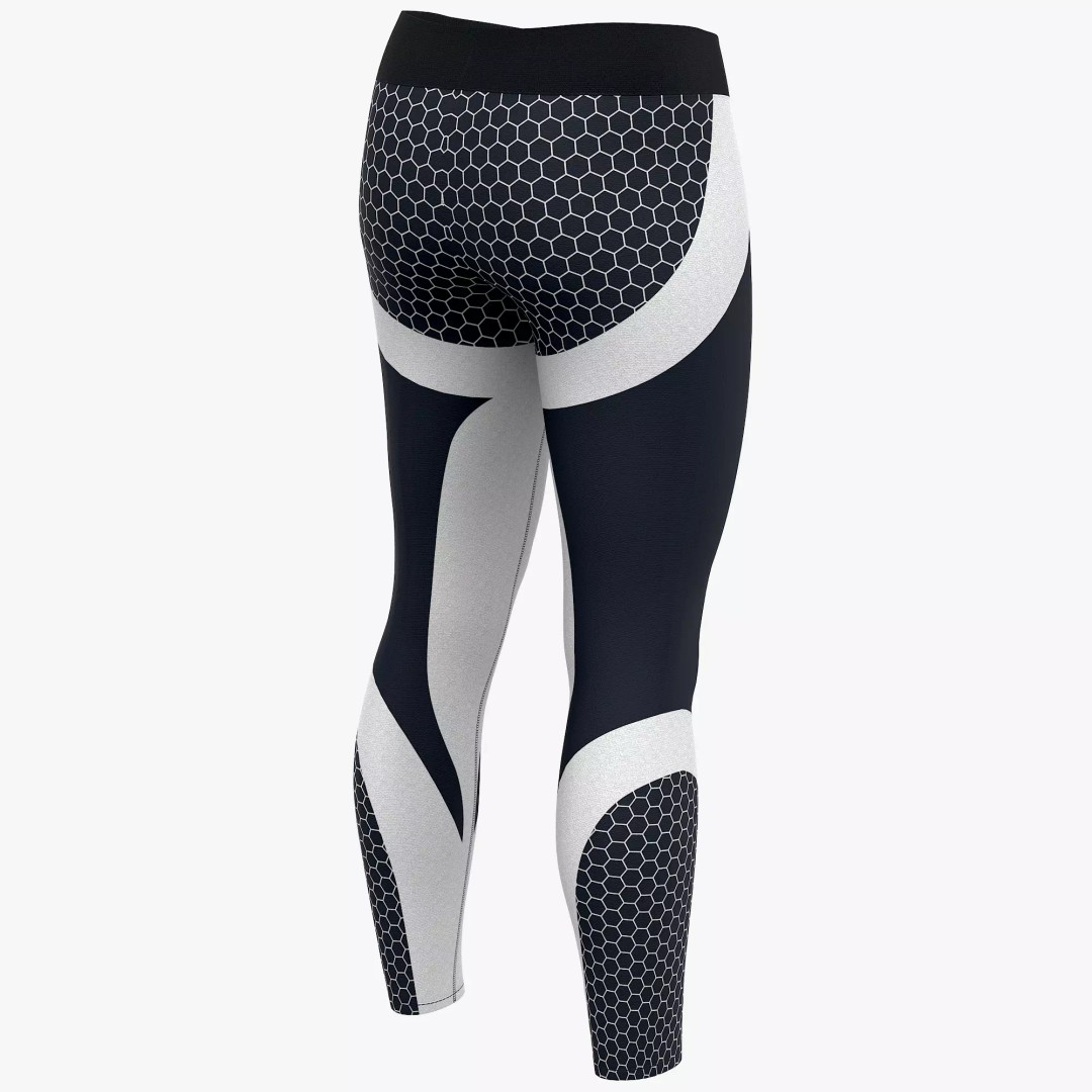 Women Leggings 3D Model – Low Poly Sport Outfit, FBX, OBJ - View 7