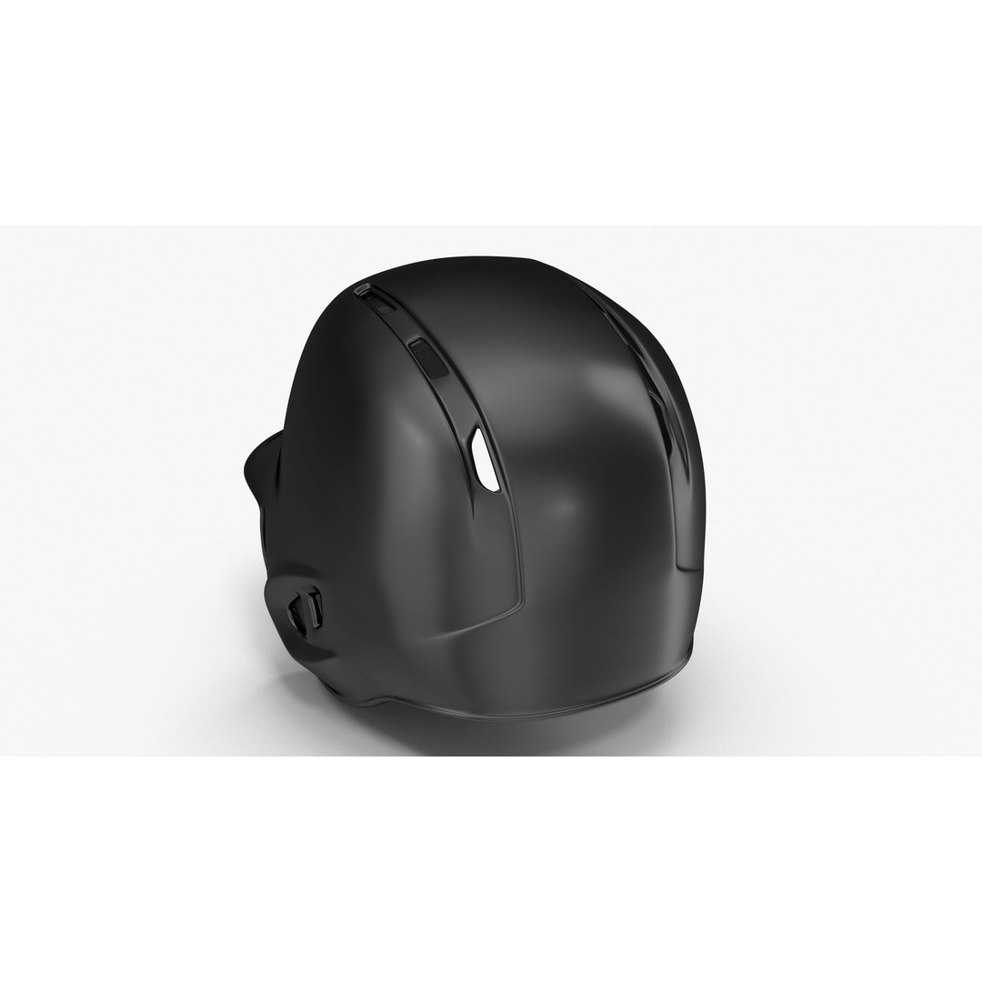 Boston Black Baseball Helmet 3D Model – Low Poly Game Asset, FBX, OBJ - View 5
