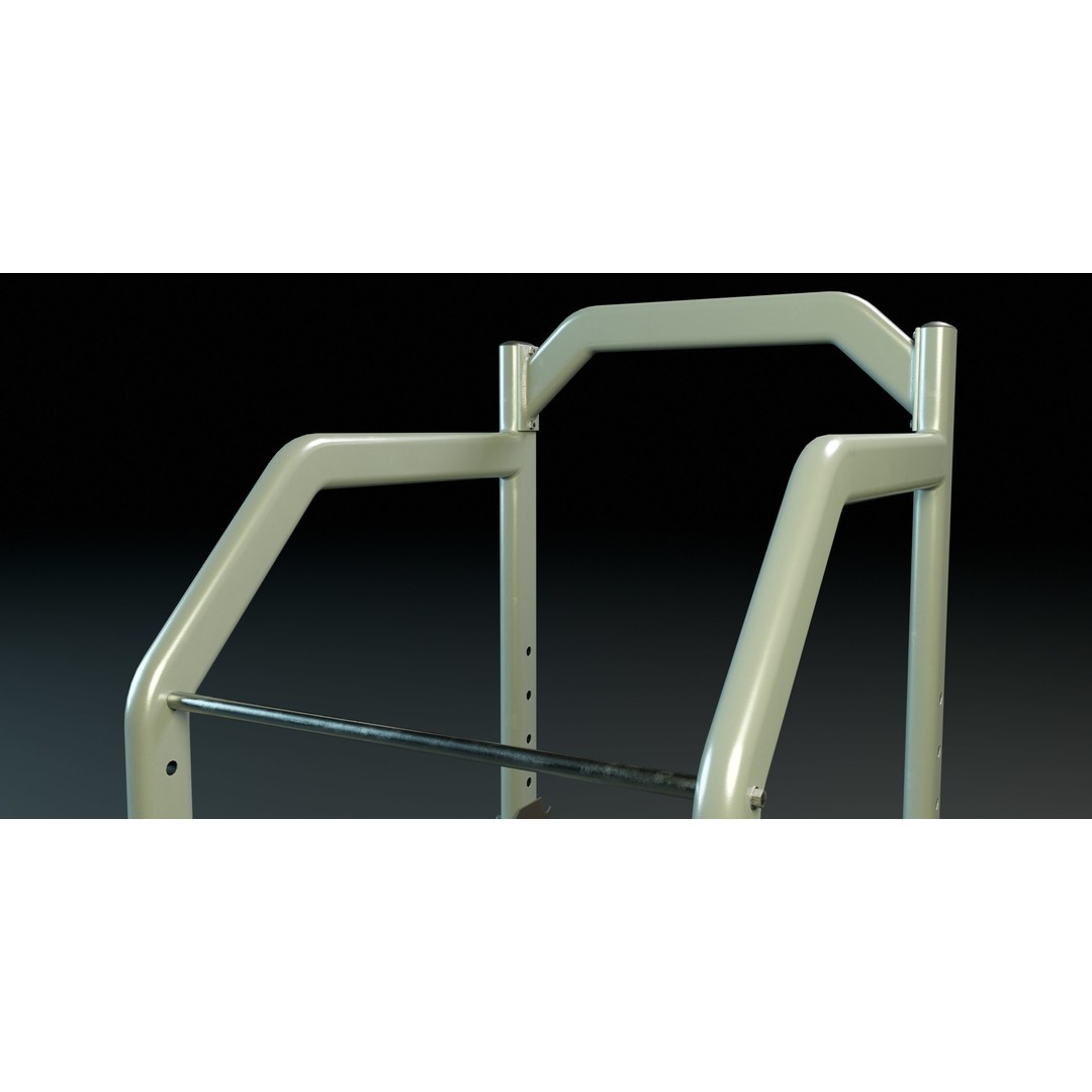 Squat Rack 3D Model – Low Poly PBR Game Asset, FBX, Blender - View 8