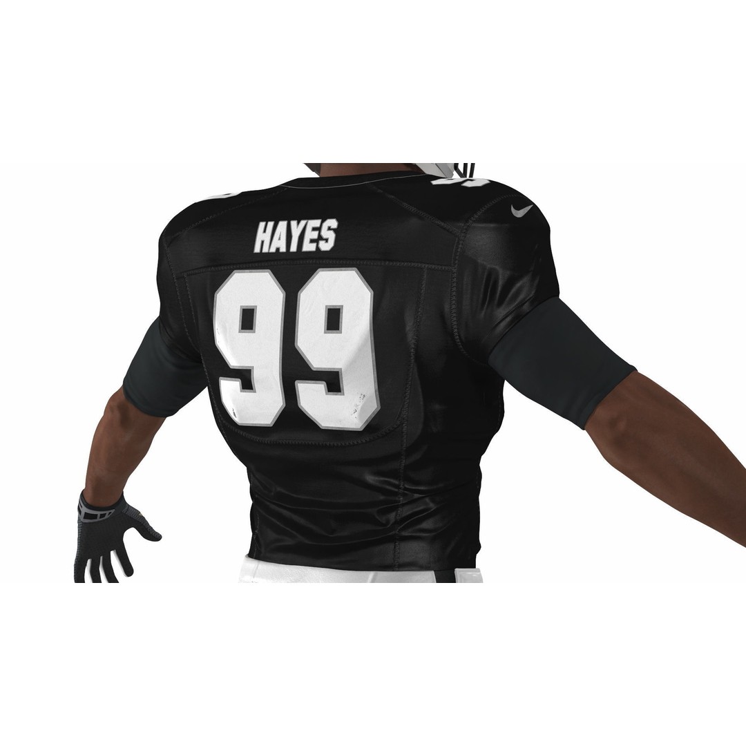 Las Vegas Raiders Football Player 3D Model – High Poly Game Asset, FBX - View 12