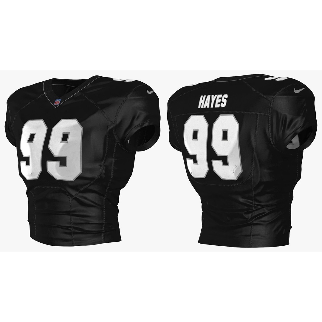 Las Vegas Raiders Football Player 3D Model – High Poly Game Asset, FBX - View 17