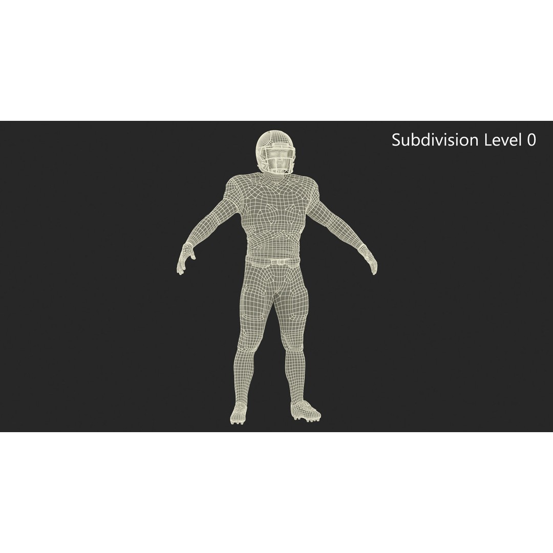 Las Vegas Raiders Football Player 3D Model – High Poly Game Asset, FBX - View 19