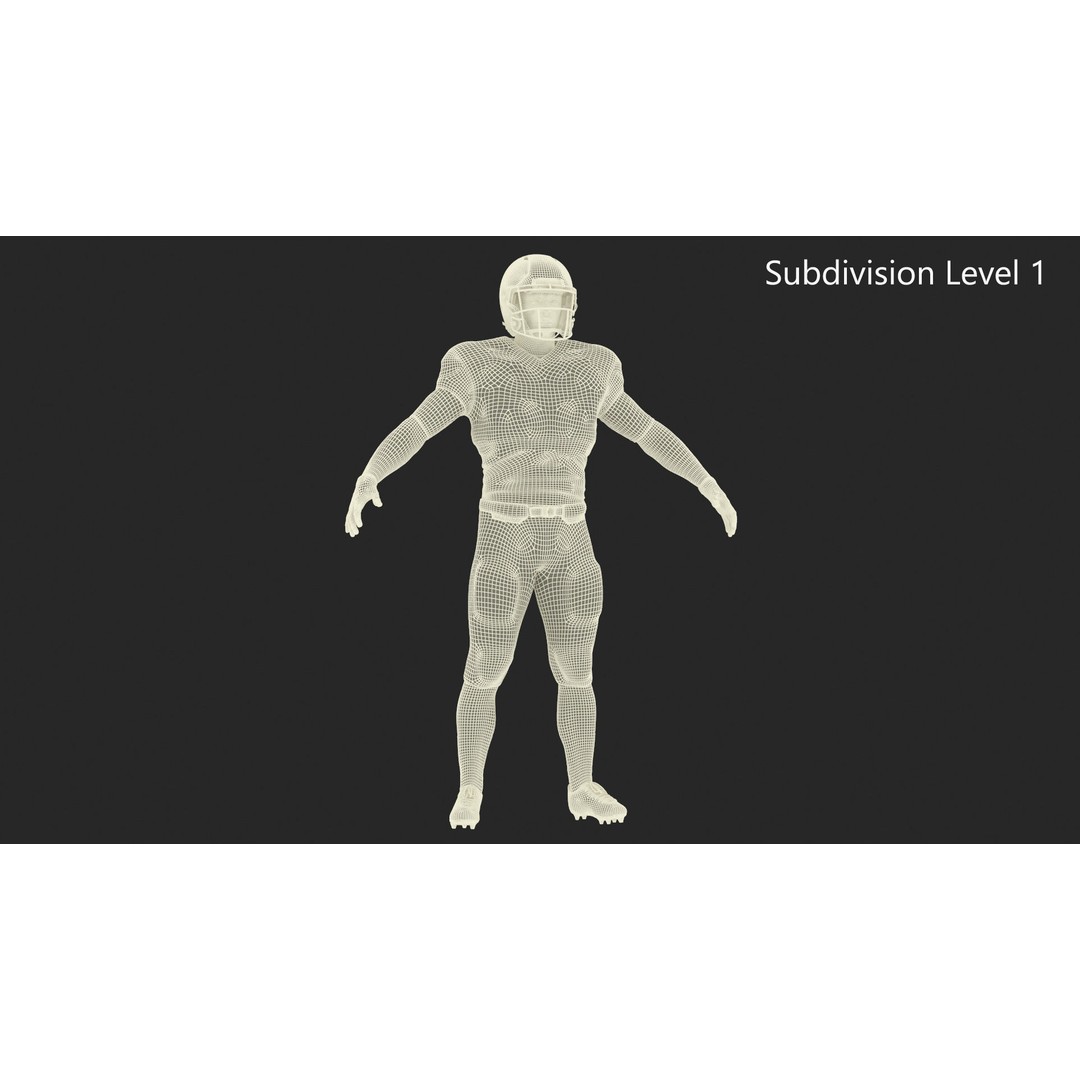 Las Vegas Raiders Football Player 3D Model – High Poly Game Asset, FBX - View 20