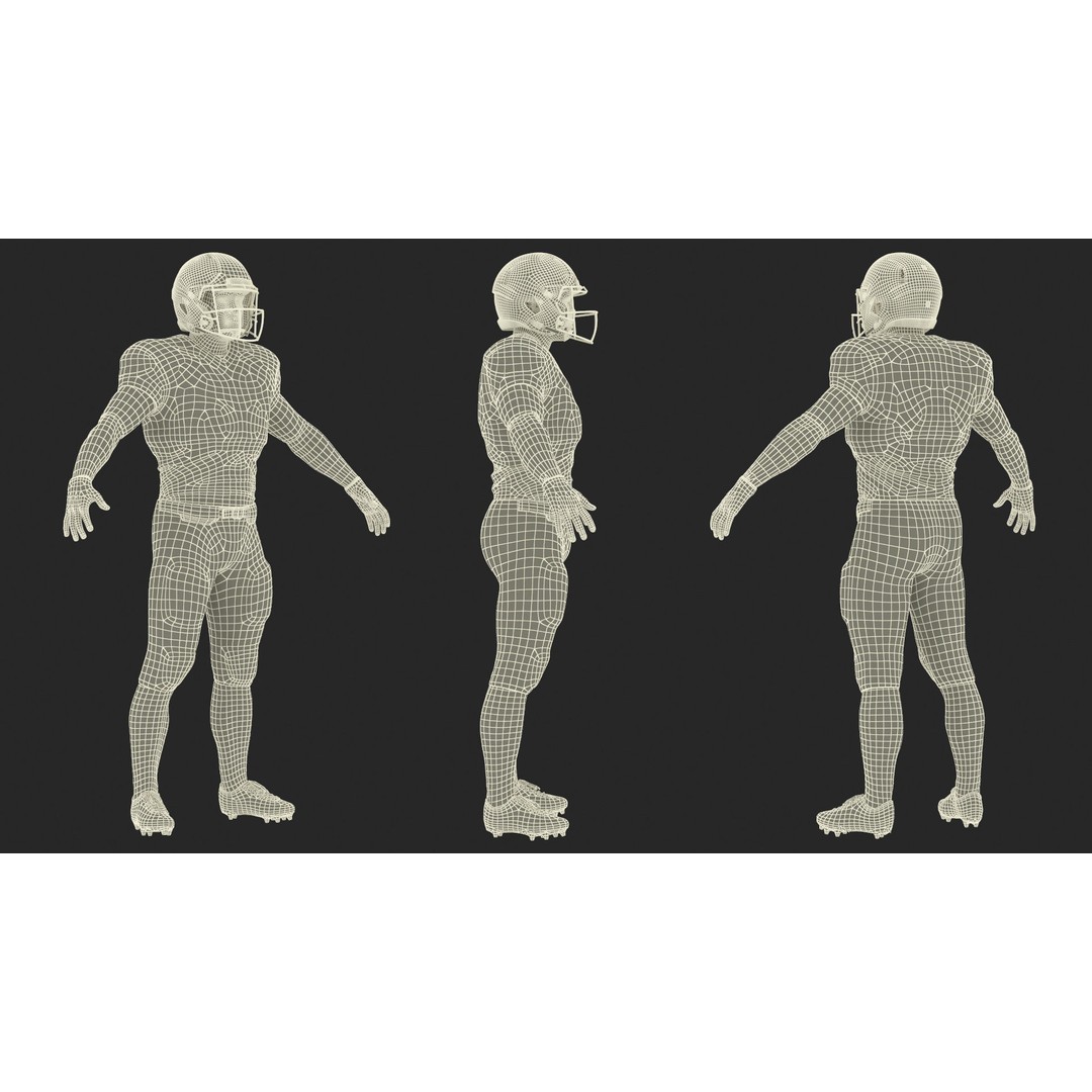 Las Vegas Raiders Football Player 3D Model – High Poly Game Asset, FBX - View 24