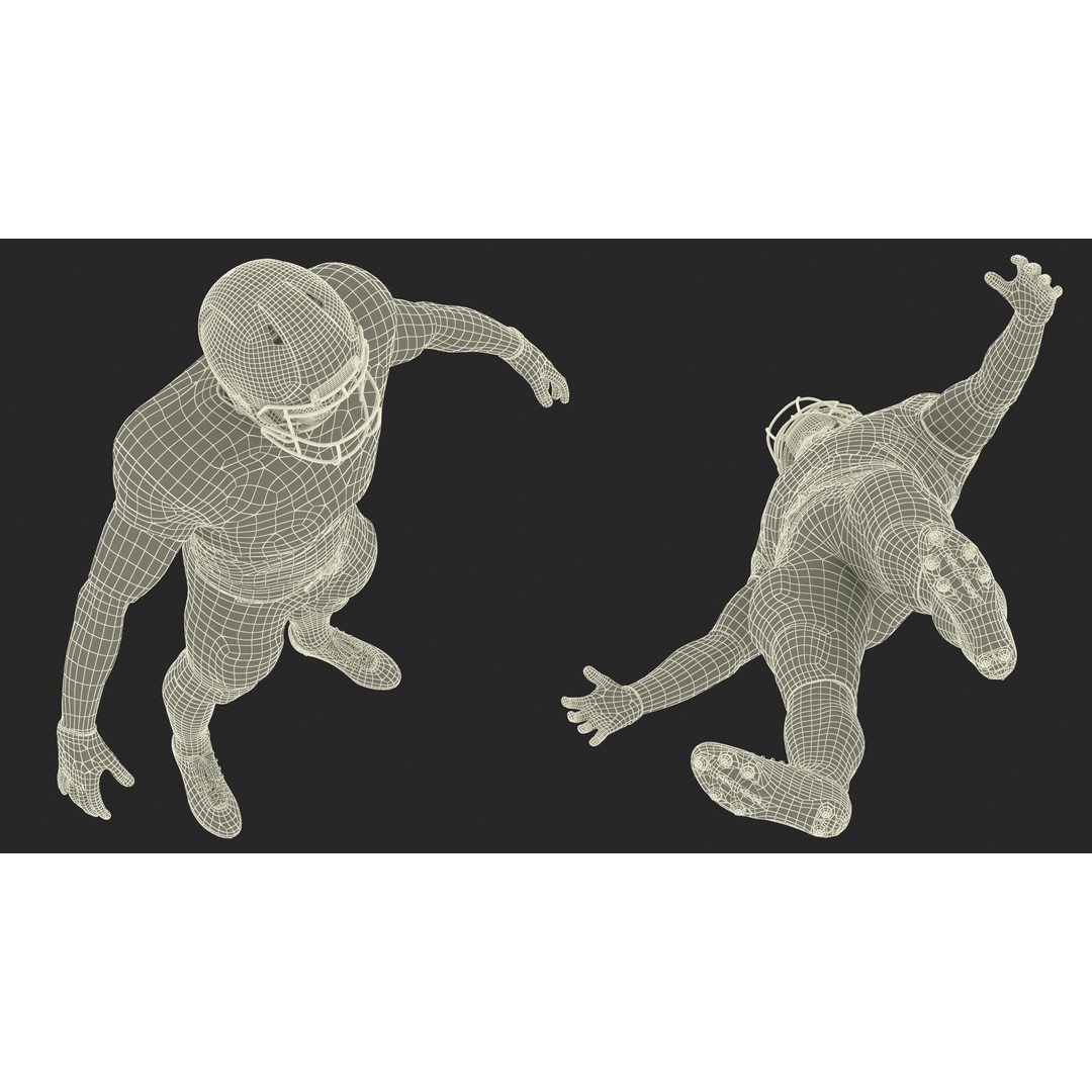 Las Vegas Raiders Football Player 3D Model – High Poly Game Asset, FBX - View 25