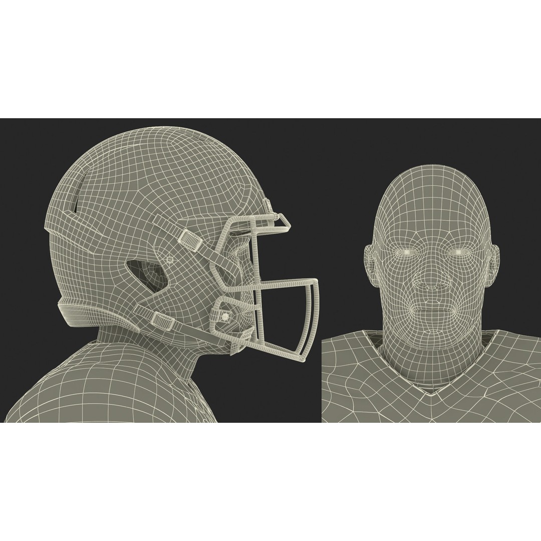 Las Vegas Raiders Football Player 3D Model – High Poly Game Asset, FBX - View 26