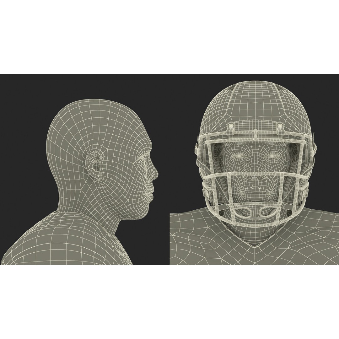 Las Vegas Raiders Football Player 3D Model – High Poly Game Asset, FBX - View 27