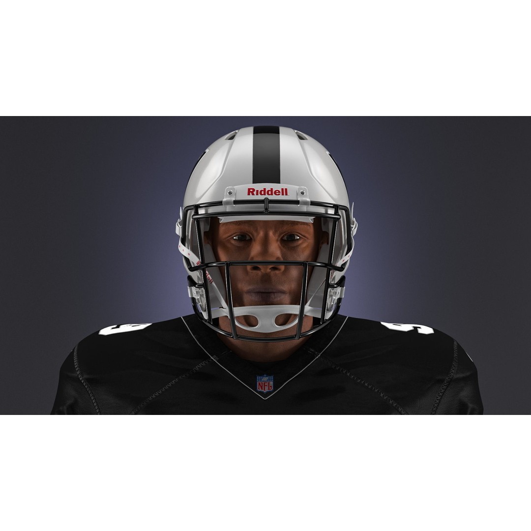 Las Vegas Raiders Football Player 3D Model – High Poly Game Asset, FBX - View 3