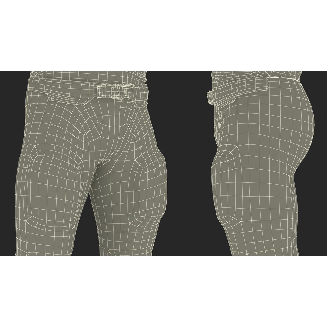 Las Vegas Raiders Football Player 3D Model – High Poly Game Asset, FBX - View 30