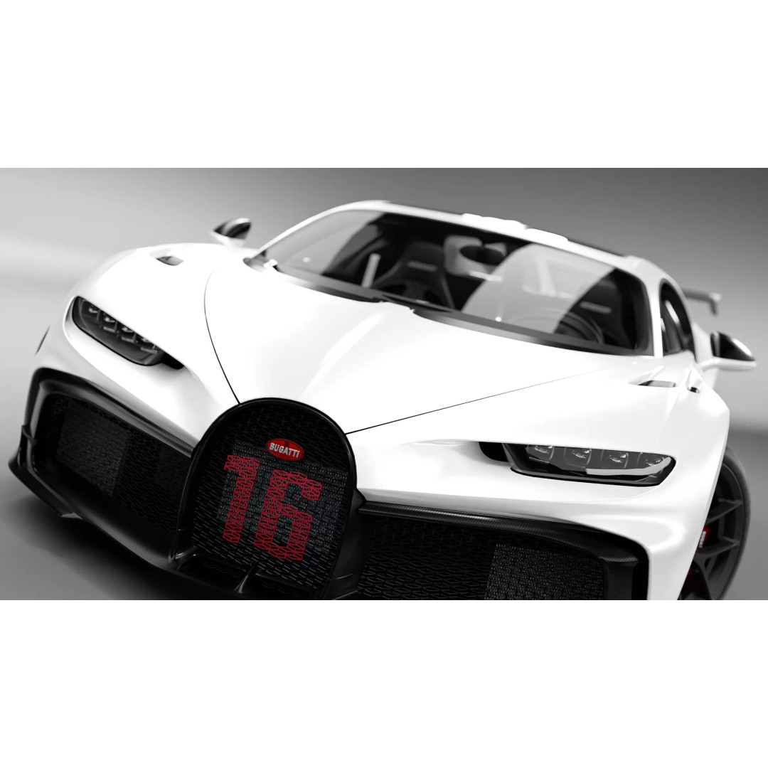 BUGATTI CHIRON PUR SPORT 2022 3D Model – High Poly PBR Asset, FBX, OBJ - View 10