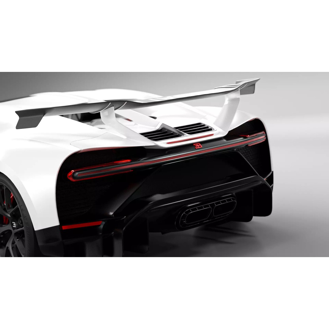 BUGATTI CHIRON PUR SPORT 2022 3D Model – High Poly PBR Asset, FBX, OBJ - View 11