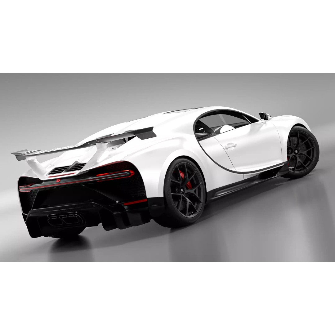 BUGATTI CHIRON PUR SPORT 2022 3D Model – High Poly PBR Asset, FBX, OBJ - View 4