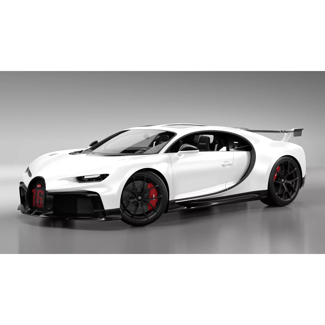 BUGATTI CHIRON PUR SPORT 2022 3D Model – High Poly PBR Asset, FBX, OBJ - View 5