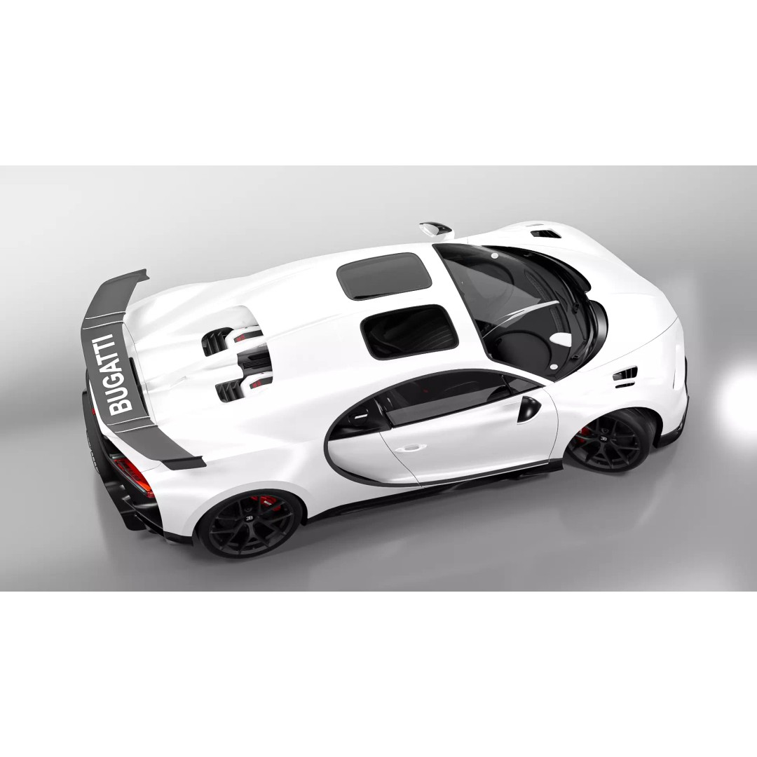 BUGATTI CHIRON PUR SPORT 2022 3D Model – High Poly PBR Asset, FBX, OBJ - View 9