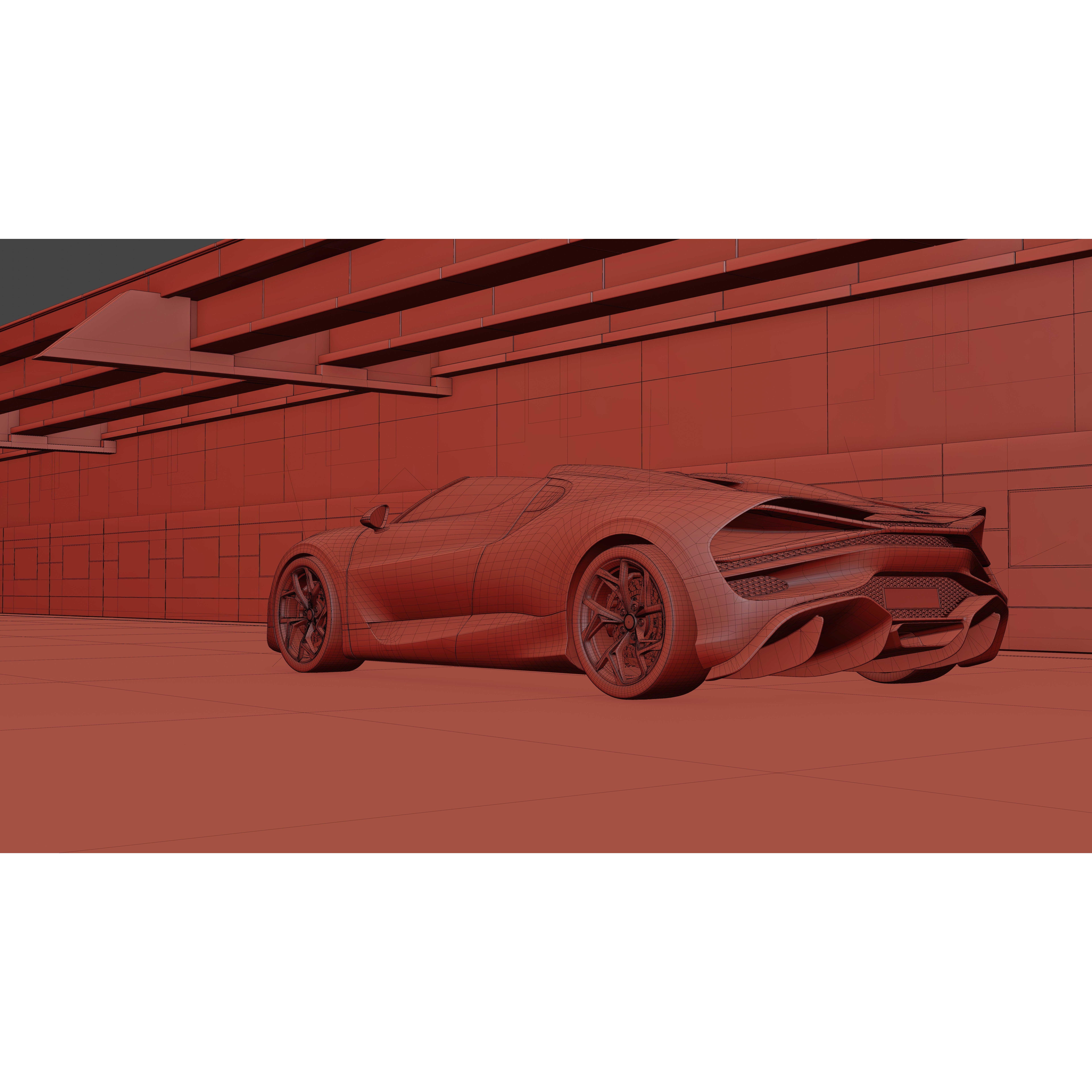 Urban Roadway - Low-Poly Game-Ready 3D Model