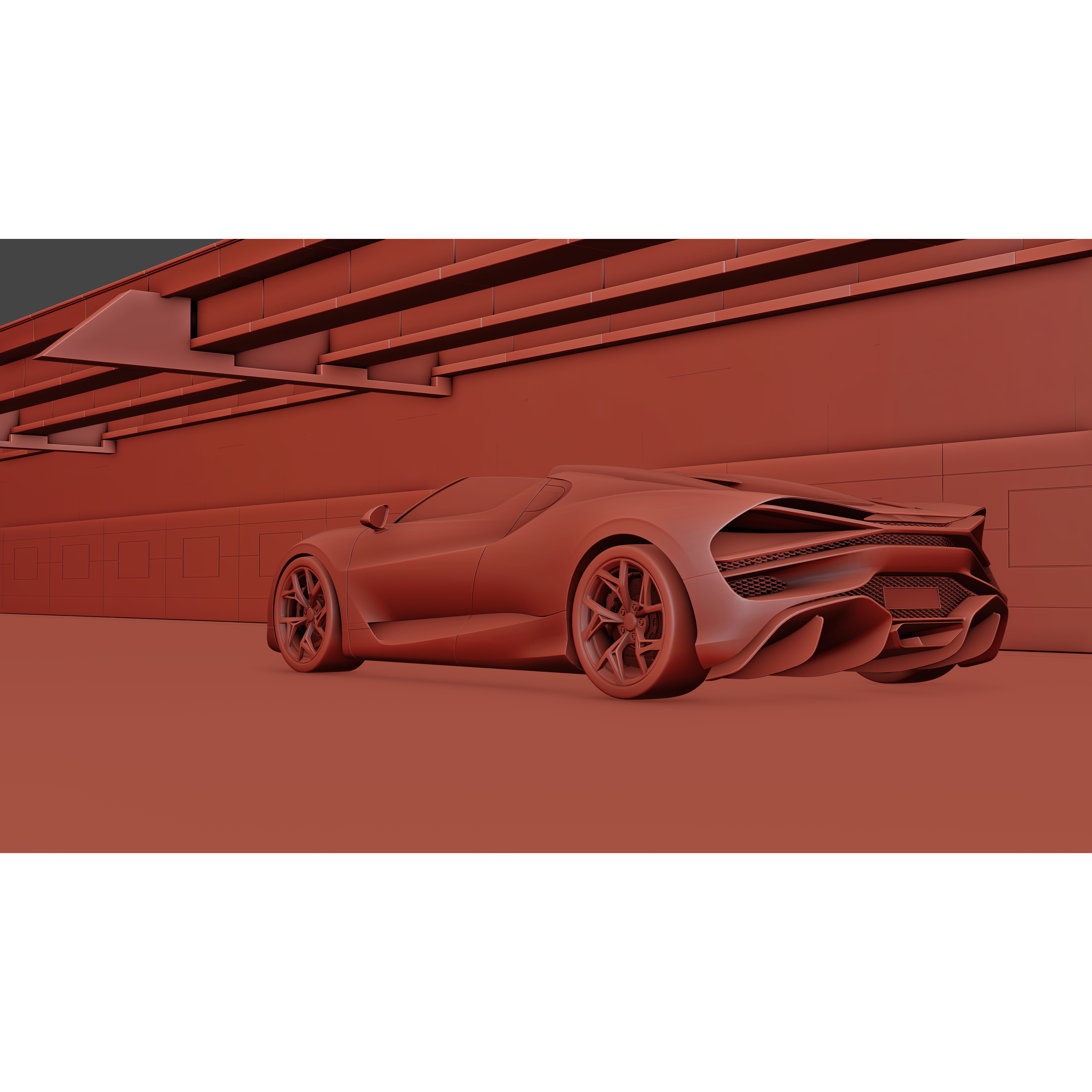 Urban Roadway - Low-Poly Game-Ready 3D Model - View 13