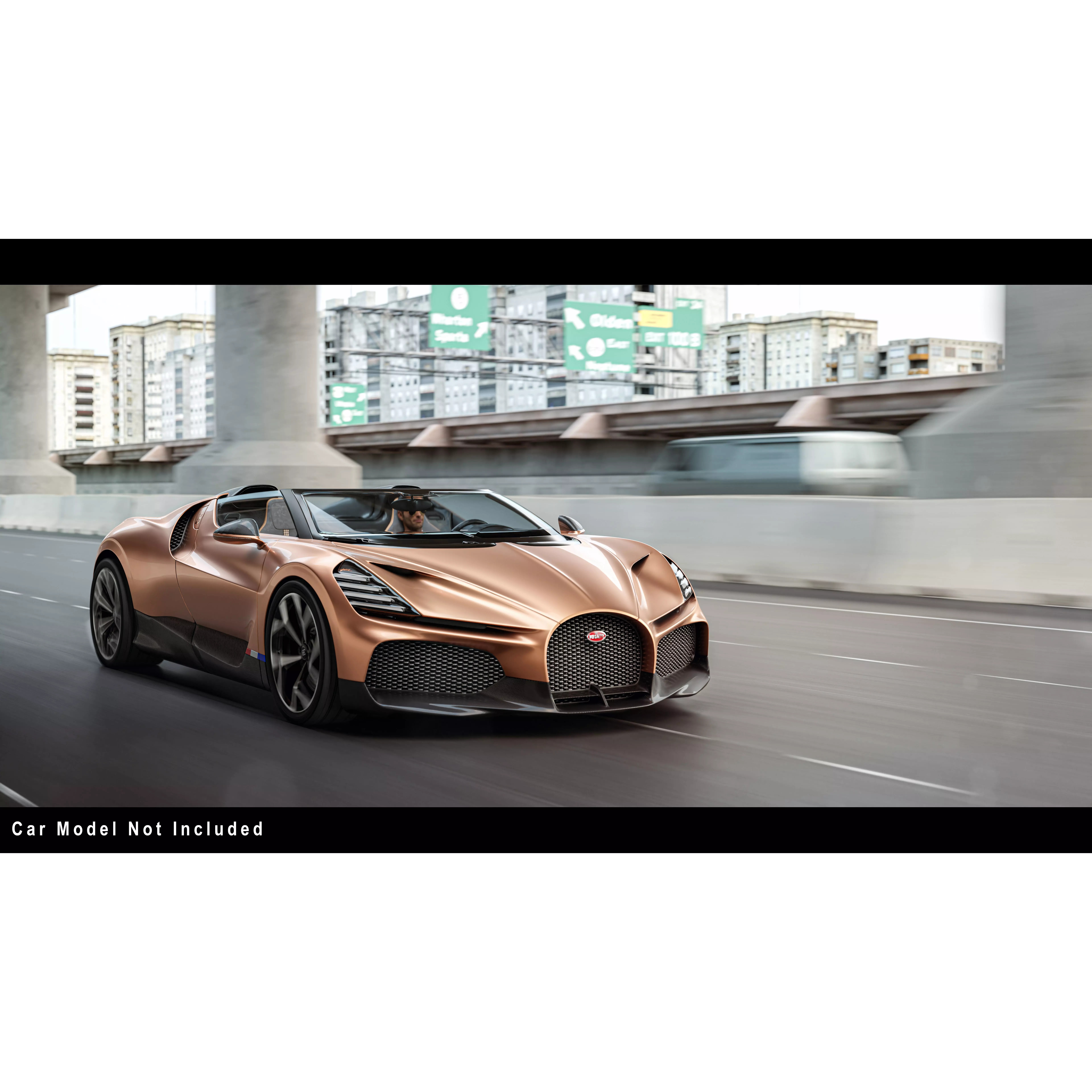 Urban Roadway - Low-Poly Game-Ready 3D Model - View 2