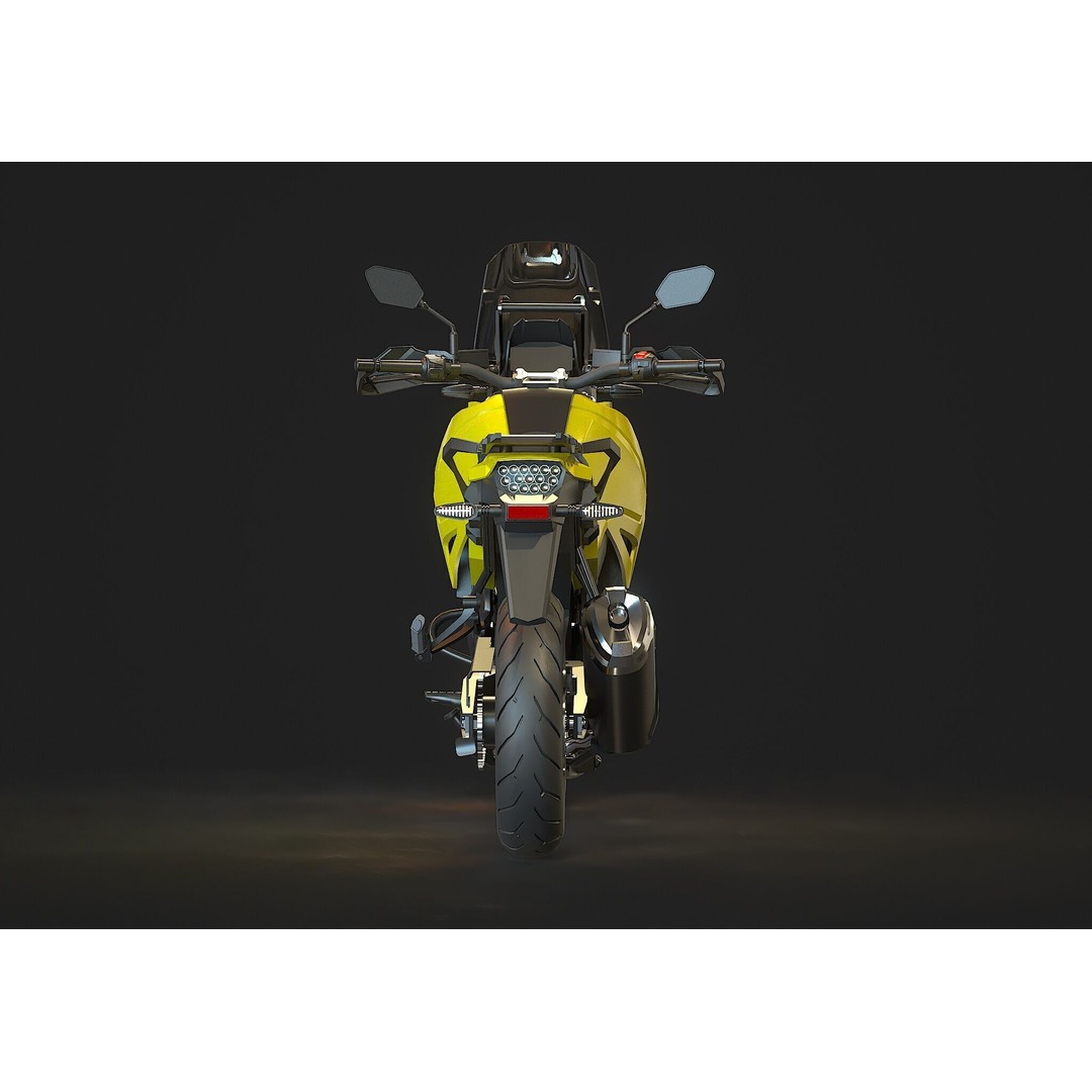 Suzuki V Storm 1050 3D Model – Realistic Motorcycle Base Mesh, FBX - View 7