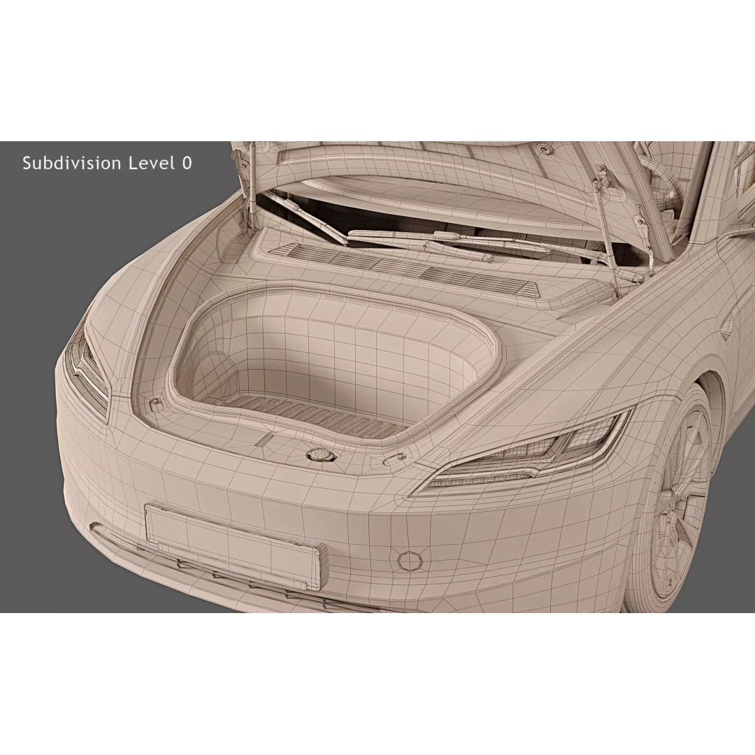 2024 Tesla Model 3 Highland 3D Model – Photorealistic Game Asset, FBX, OBJ - View 34