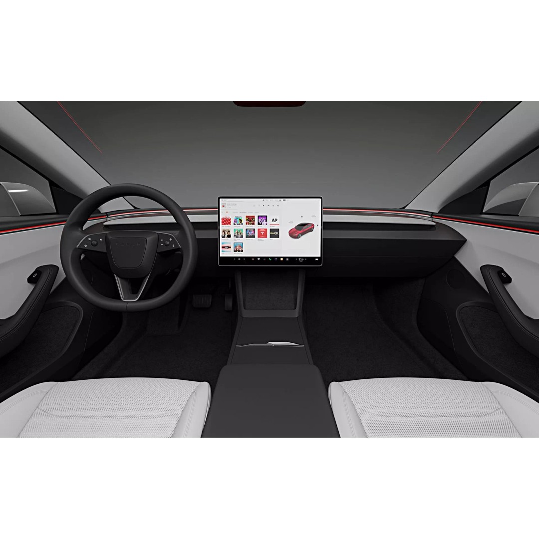 2024 Tesla Model 3 Highland 3D Model – Photorealistic Game Asset, FBX, OBJ - View 5