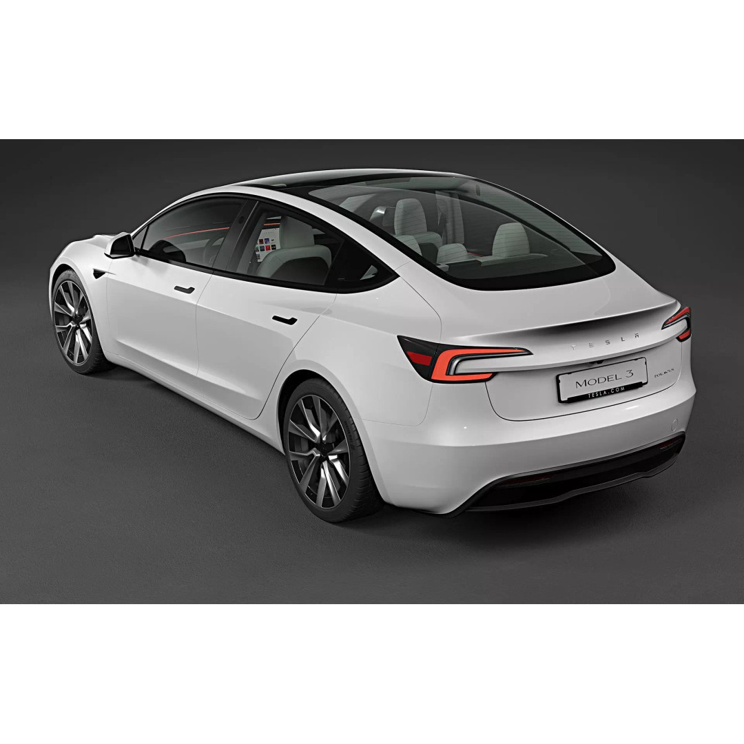 2024 Tesla Model 3 Highland 3D Model – Photorealistic Game Asset, FBX, OBJ - View 7