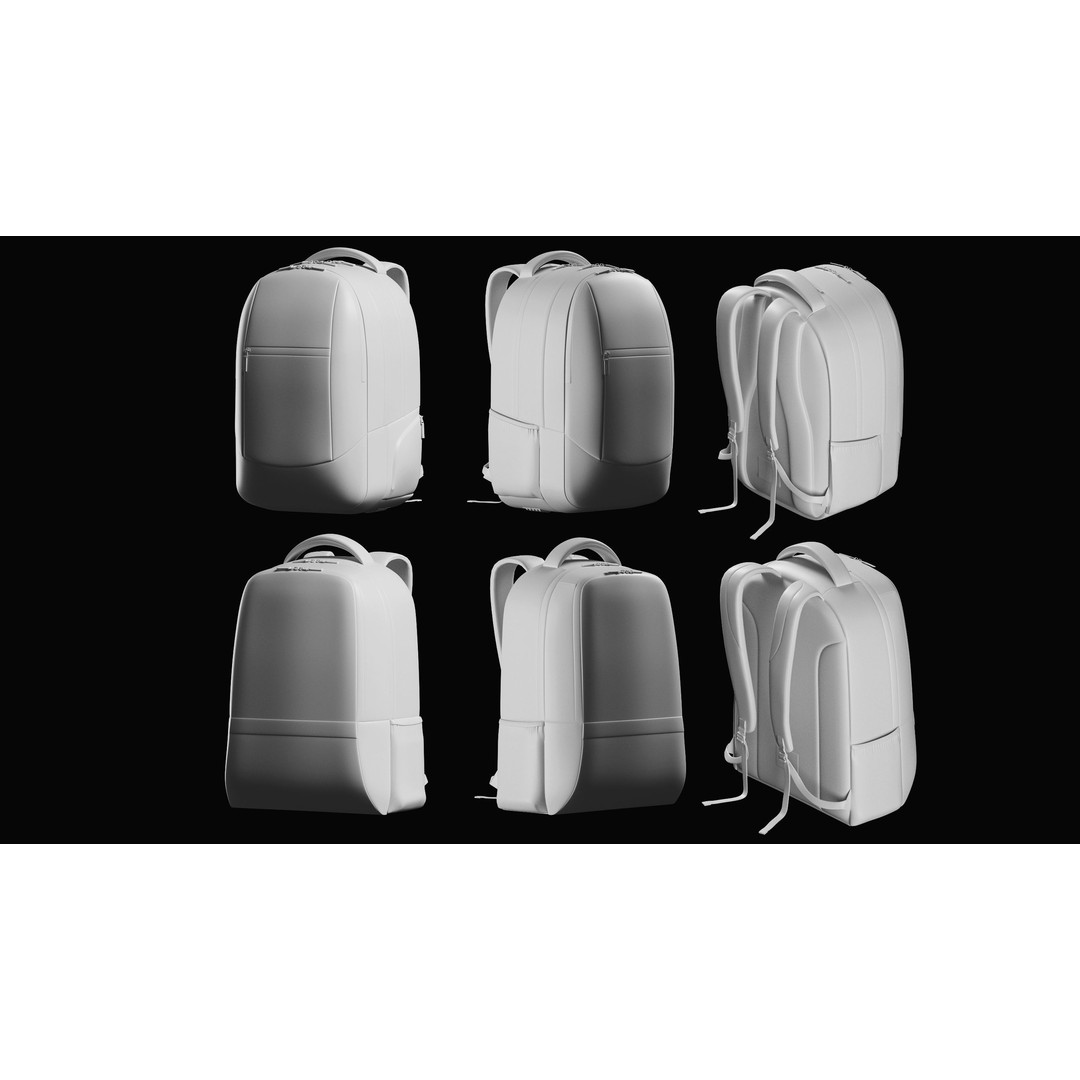 Backpack Basemesh Collection 3D Model – High Poly Tactical Game Asset, FBX, OBJ - View 15