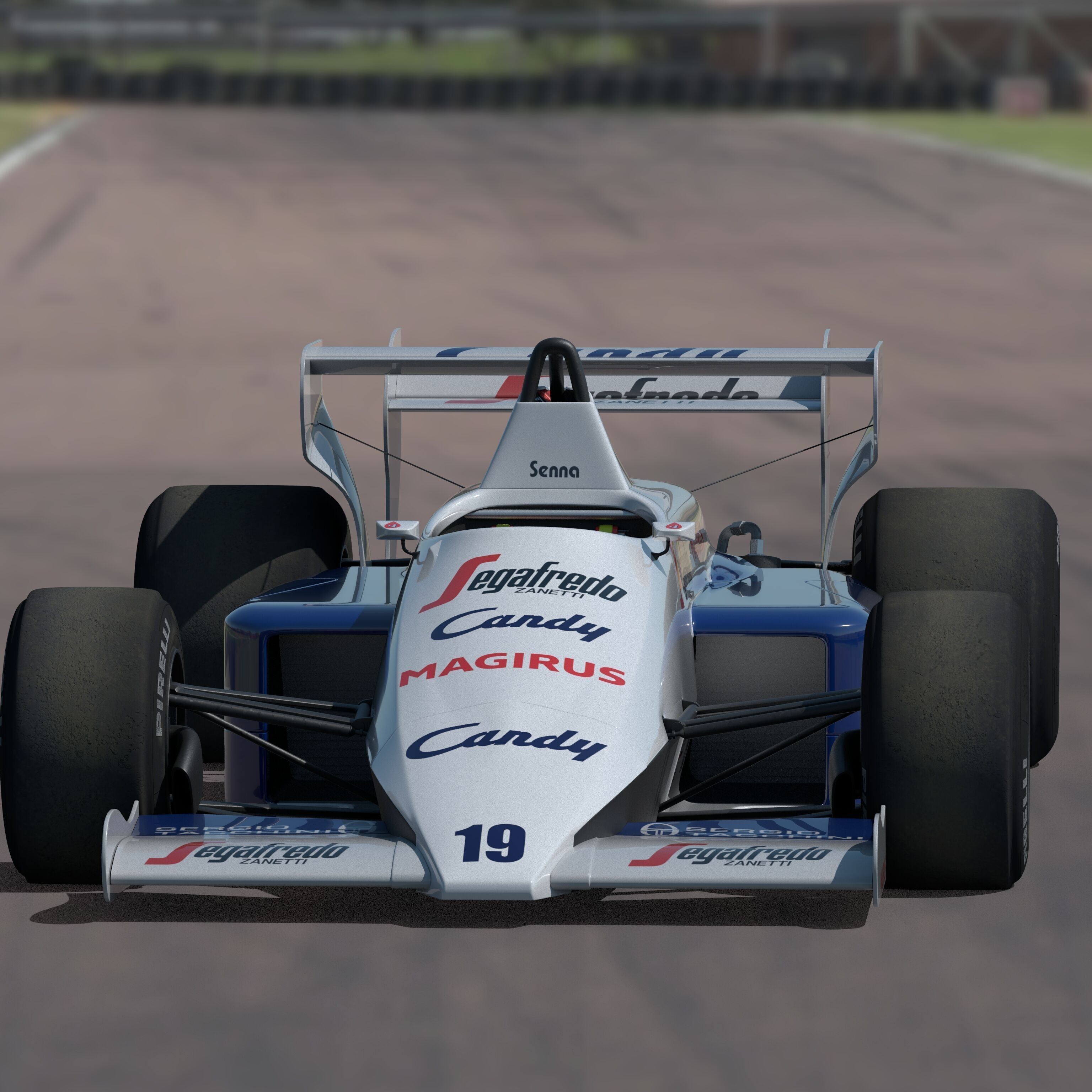Toleman TG 184 - Low-Poly Game-Ready 3D Model - View 13