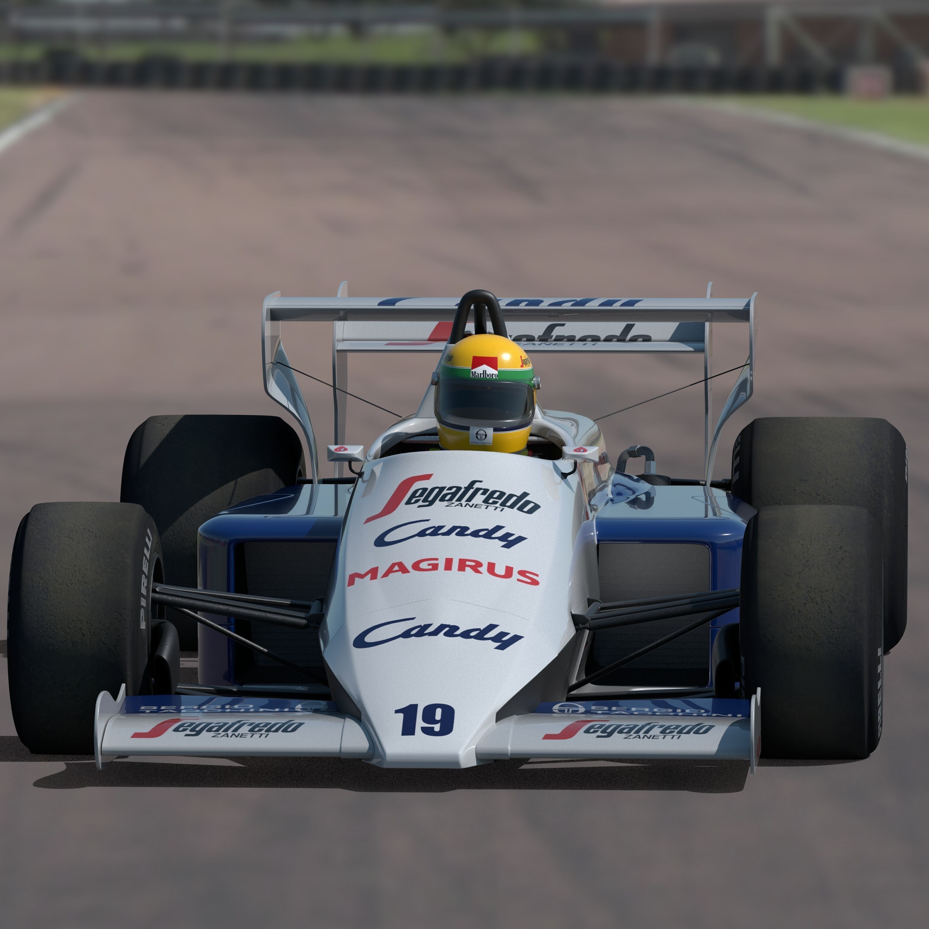 Toleman TG 184 - Low-Poly Game-Ready 3D Model - View 3
