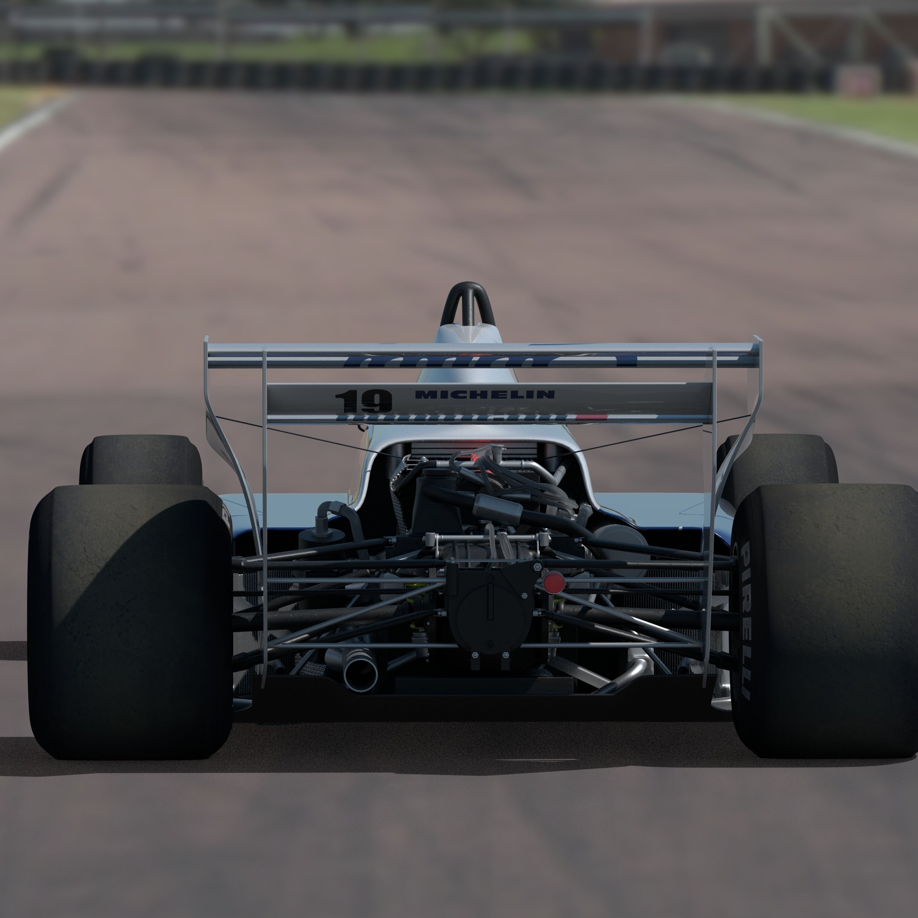 Toleman TG 184 - Low-Poly Game-Ready 3D Model - View 4