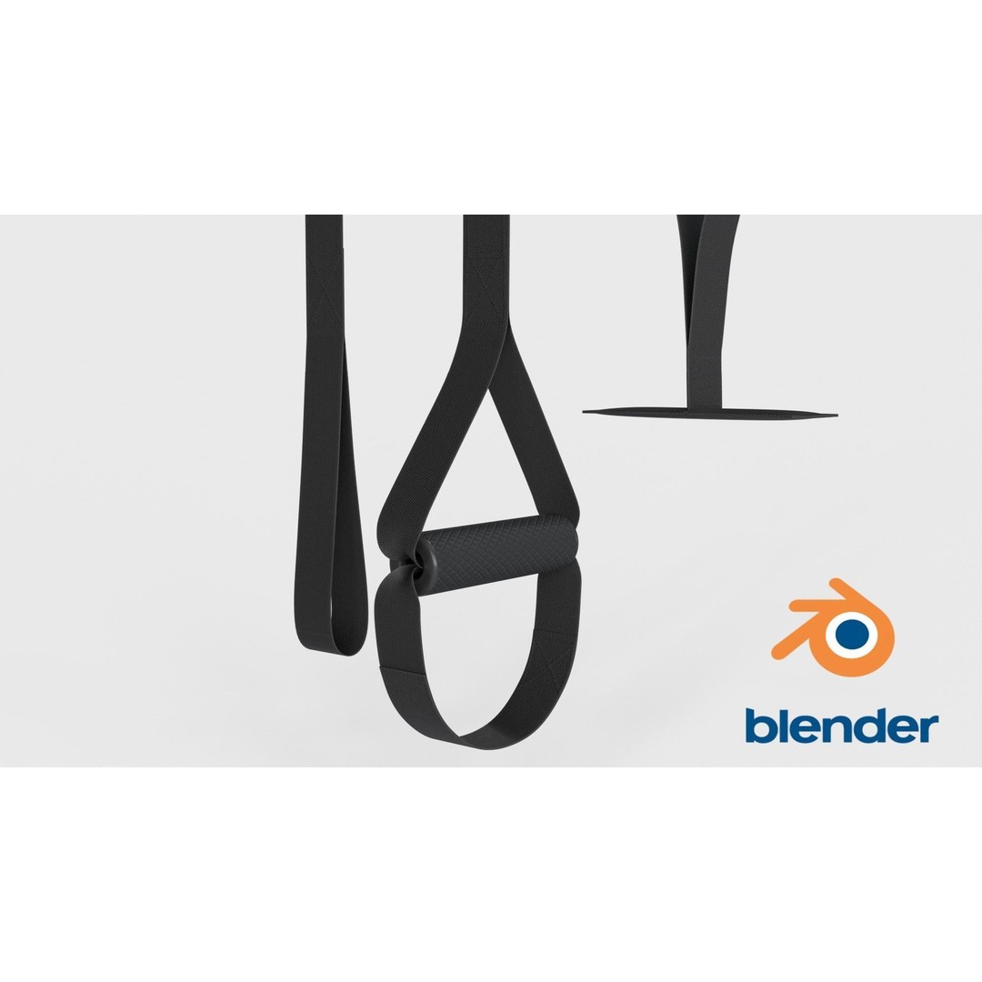 Fitness Straps 3D Model – Low Poly PBR Game Asset, FBX - View 12