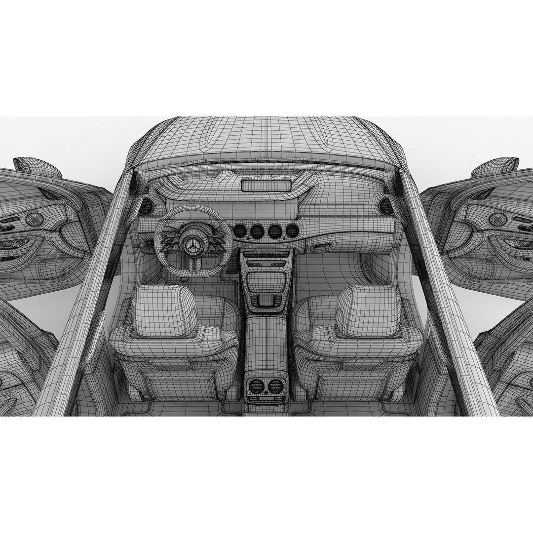 Mercedes-Benz E-Class 3D Model – High Poly Executive Car, FBX, OBJ