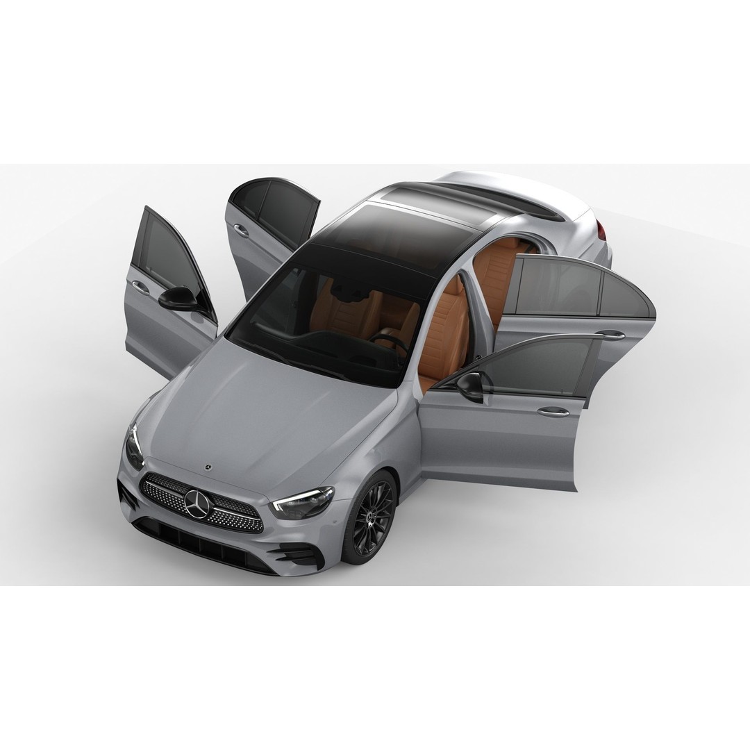 Mercedes-Benz E-Class 3D Model – High Poly Executive Car, FBX, OBJ - View 13