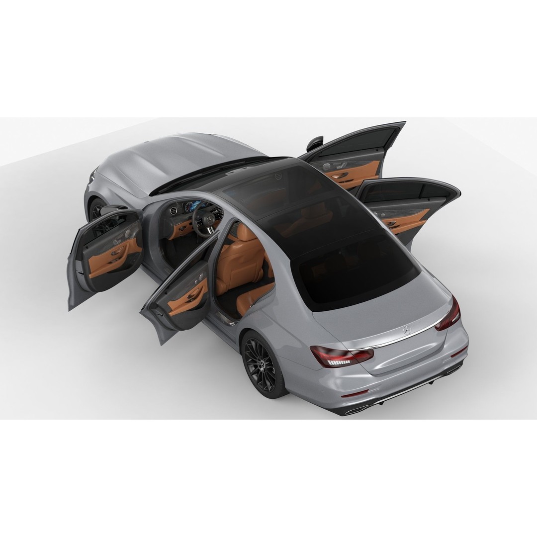 Mercedes-Benz E-Class 3D Model – High Poly Executive Car, FBX, OBJ - View 14