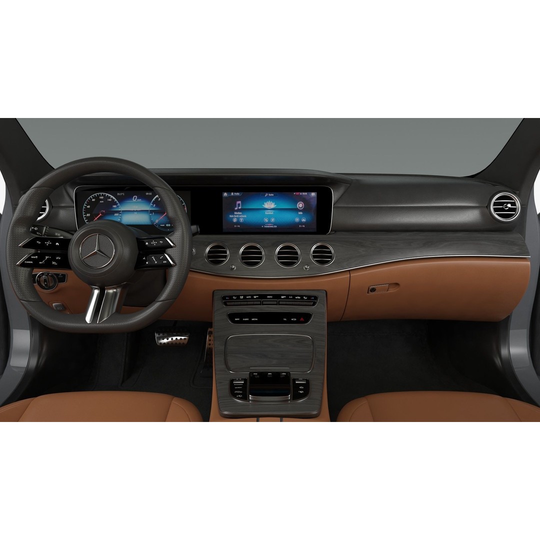 Mercedes-Benz E-Class 3D Model – High Poly Executive Car, FBX, OBJ - View 17