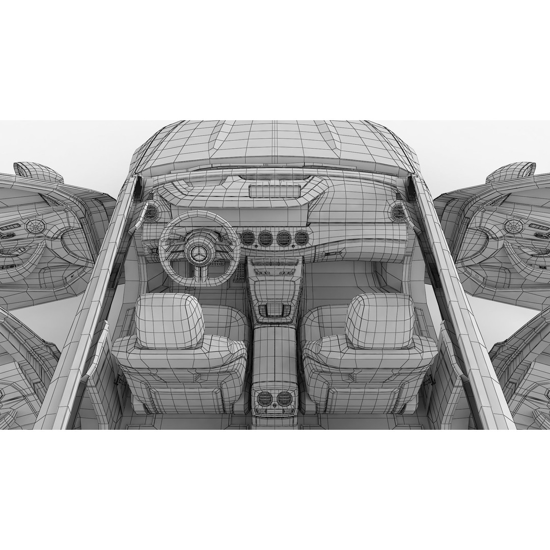 Mercedes-Benz E-Class 3D Model – High Poly Executive Car, FBX, OBJ - View 24