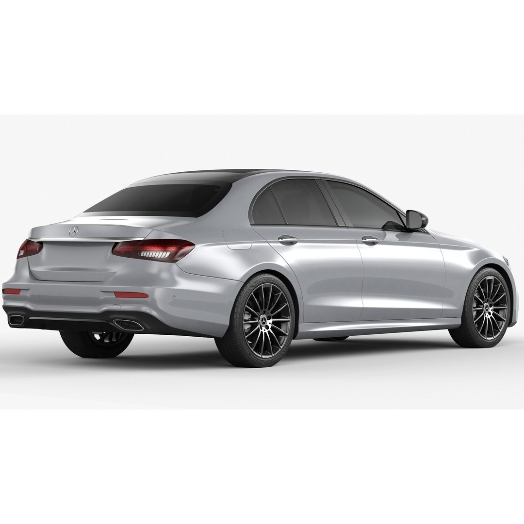Mercedes-Benz E-Class 3D Model – High Poly Executive Car, FBX, OBJ - View 3