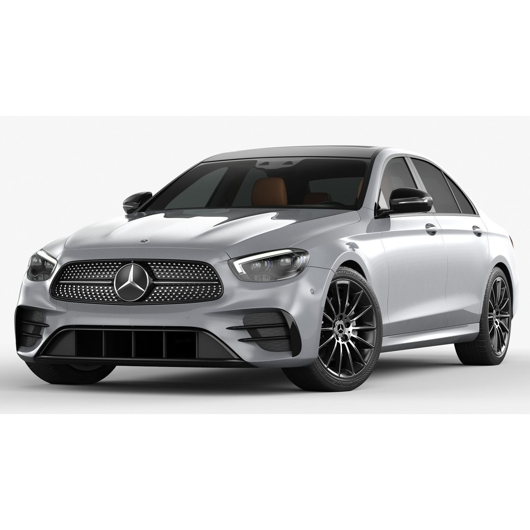 Mercedes-Benz E-Class 3D Model – High Poly Executive Car, FBX, OBJ - View 4