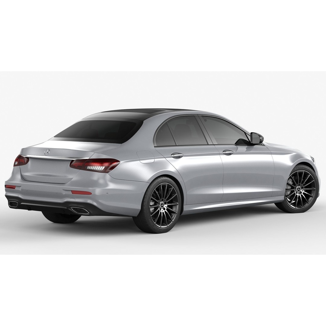 Mercedes-Benz E-Class 3D Model – High Poly Executive Car, FBX, OBJ - View 5