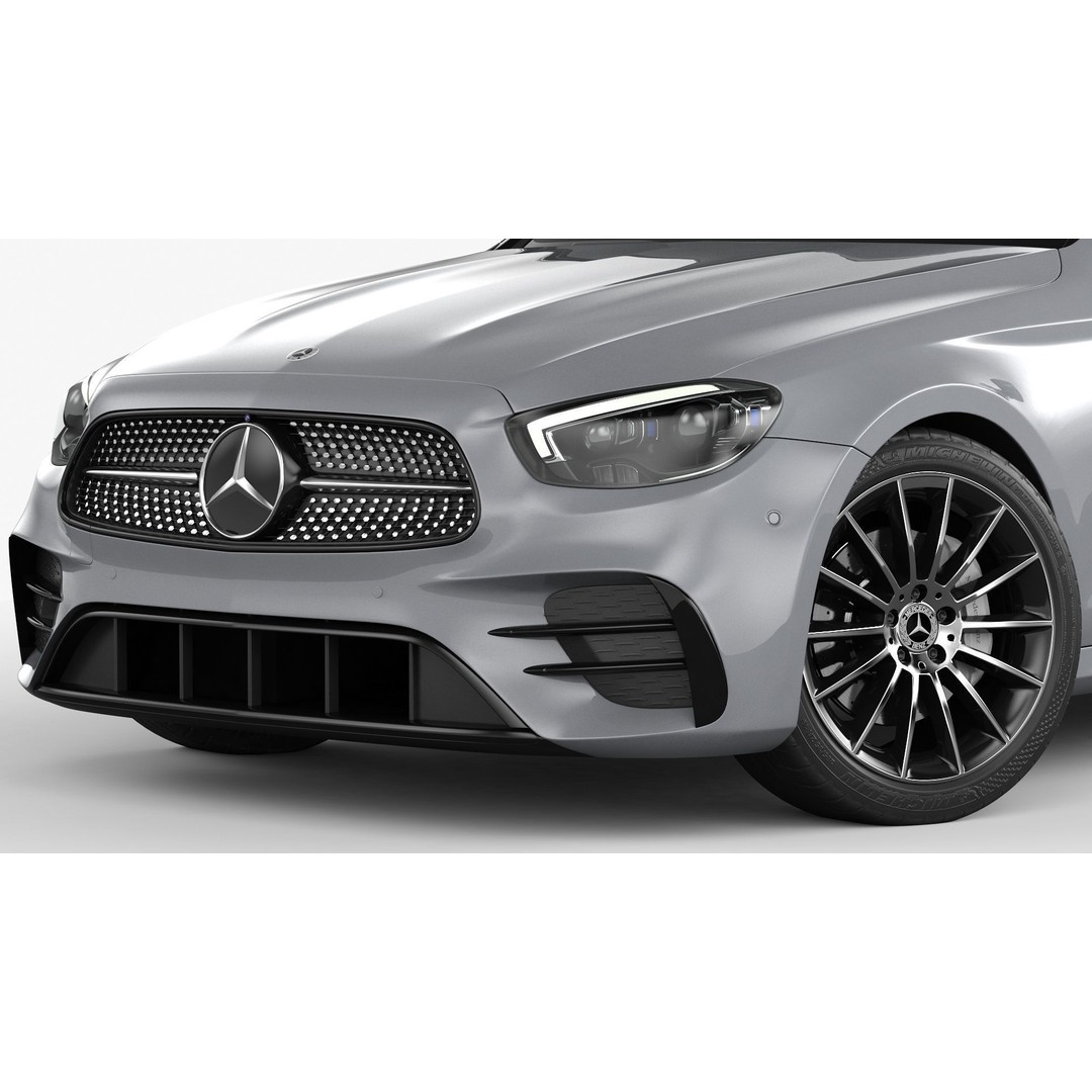 Mercedes-Benz E-Class 3D Model – High Poly Executive Car, FBX, OBJ - View 7